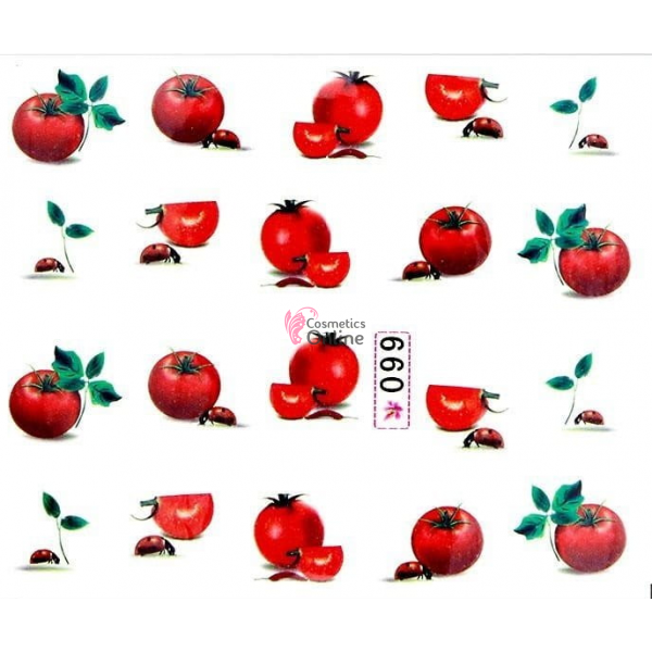 Stickere Mollylac cu apa pentru unghii Cod 099 - 46410 Legume